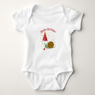 Body Joyeux anniversaire ! Escargot de Confetti