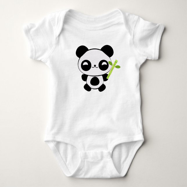 Body Joyeux bébé Panda bébé Creeper (Devant)