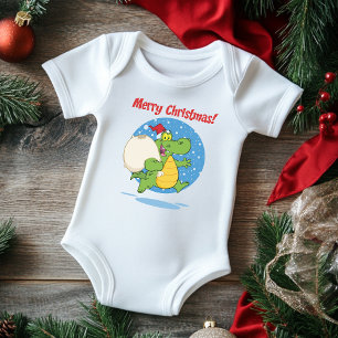 Body Joyeux crocodile de Noël Père Noël Vacances