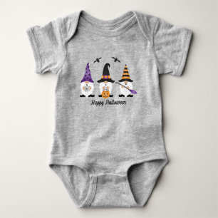 Body Joyeux Gnomes d'Halloween violet orange