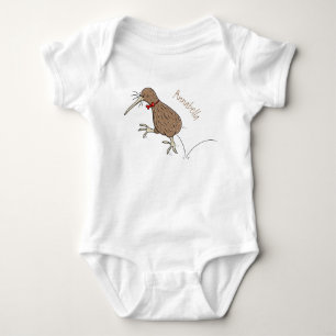 Body Joyeux kiwi de saut avec dessin de cravate arc
