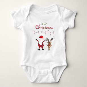 Body Joyeux Noël mignonne Père Noël Reindeer