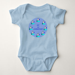 Body Joyeux Noël Pêche Penguin Custom