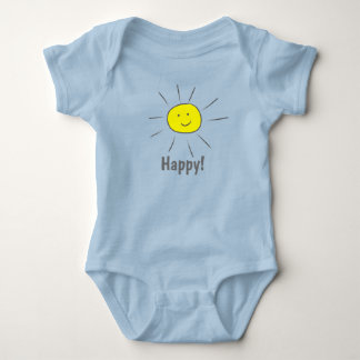 Body Joyeux soleil jaune avec visage souriant -