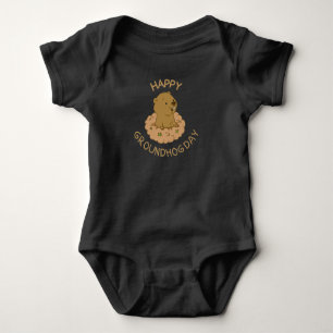 Body Joyeux T-shirt de la journée de la marmotte