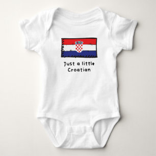 Body Juste Un Petit Drapeau Croate Drôle Croate