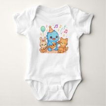 Kawaii Dinosaur Conception de la fête des enfants 