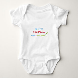 Body Kid mange des haricots verts