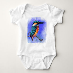 Body Kingfisher Bird Baby Bodysuit