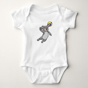 Body Koala comme joueur de volleyball avec volleyball