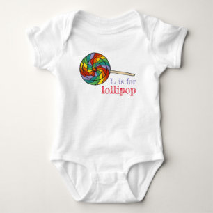 Body L est pour Lollipop Rainbow Candy Lolly Sweet Lett