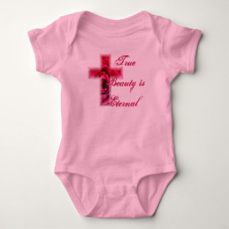 Body La beauté vraie est croix rose éternelle
