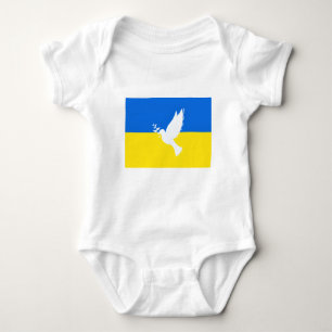 Body La colombe de la paix - Drapeau de l'Ukraine - Lib