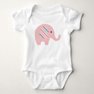 Body La combinaison de bébé avec l'éléphant rose/rose a