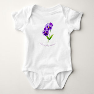 Body 'La fête du Pansy' sur un Onezie et T-shirt (III)