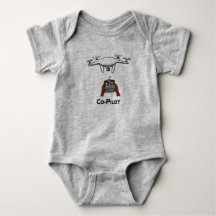 La salopette d'onsie de bébé de co-pilote de