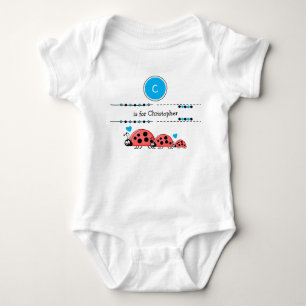 Body Ladybugs ajouter nom noir et bleu