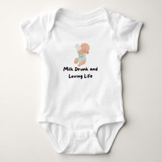 Body 👶 "Lait ivre et aimer la vie" Baby Tee 🍼 ❤️