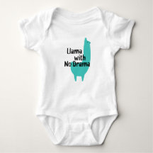 Lama bleu Babysuit