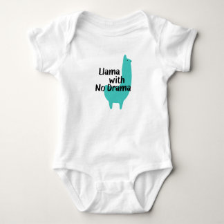 Body Lama bleu Babysuit