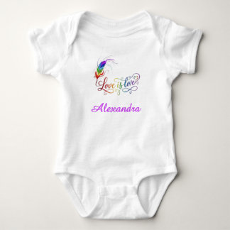 Body L'amour est l'amour Plume Arc-en-Ciel Fille Person