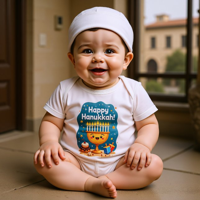 Body Lanceur de Latke de Hanoukka (Hanukkah Latke Dropper Baby Bodysuit)