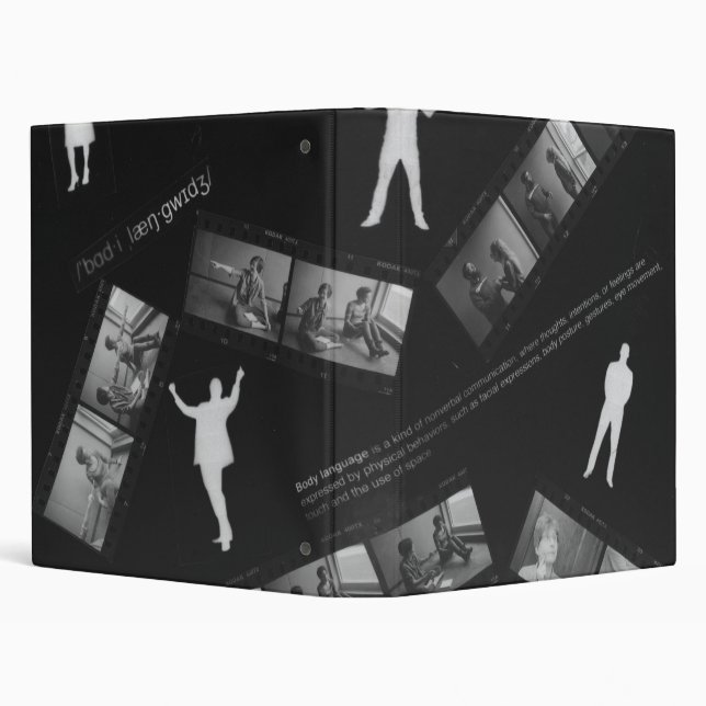 Body Language Photogram Binder (Background)