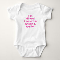 Langues Personnalisées, Baby Présent, Funny Biling