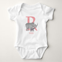 L'animal ABC R est pour le boitier pour bébé rhino