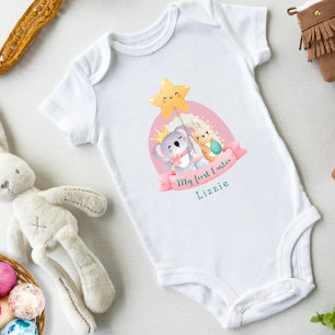 Body Lapin Bébé Koala Fille Arc-en-ciel Premier Pâques