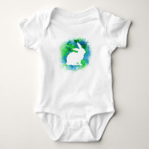 Body Lapin bleu vert