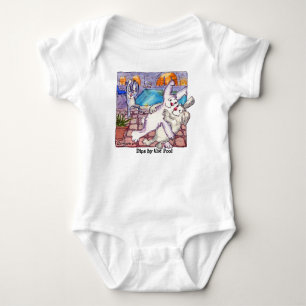 Body Lapins de dessin "Plongée par la piscine" bébé