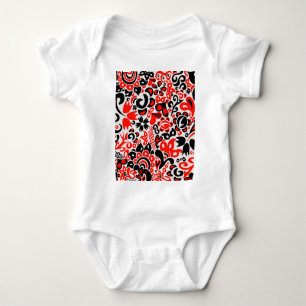 Body L'art populaire ukrainien motif floral abstact