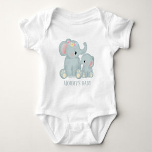 Body Le bébé éléphant de maman ajoute du texte