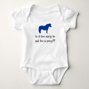 Body Le bébé veut le poney
