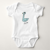 Le Bodysuit Pigeon Classic Baby Blanc