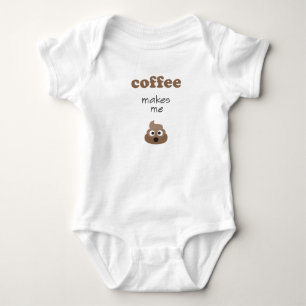 Body Le café amusant me fait poop phrase émoji