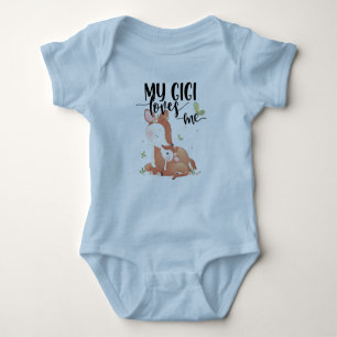 Body Le cerf de bois Doe et le bébé Fawn Mon Gigi m'aim