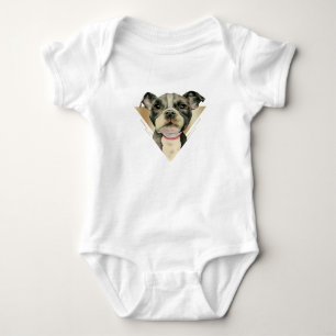 Body Le "chiot observe" l'aquarelle de chien de pitbull