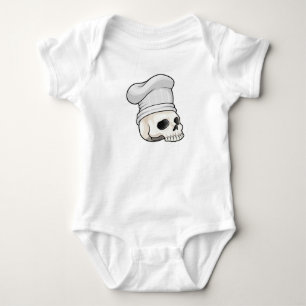 Body Le crâne cuisiné avec le casquette chef