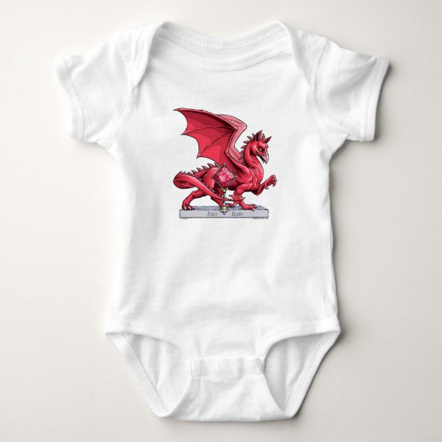 Body Le dragon de pierre de naissance de juillet : Ruby (Devant)