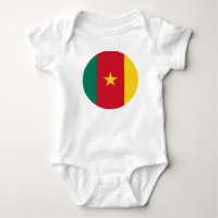 Le drapeau camerounais maillot de bébé