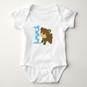 Body Le ęr anniversaire d'ours Brown je suis UNE