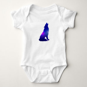 Body Le loup spatial hurle - Choisir la couleur arrièr
