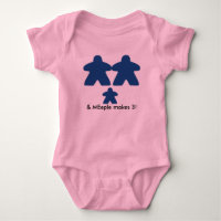 le meeple font le tutu de trois bébés