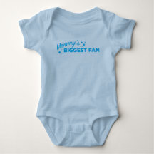 Le plus grand fan de maman en texte bleu | Cute