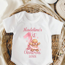 Le premier Noël de bébé Gâteau d'épices personnali