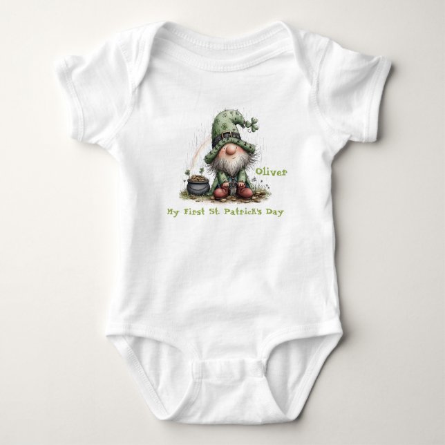 Body Le premier St. Patrick de bébé Gnome  (Devant)