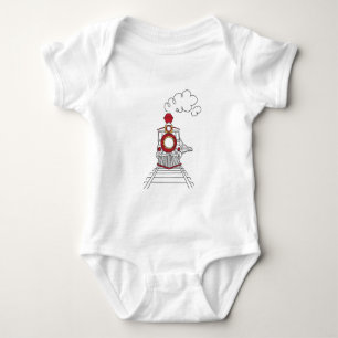 Body Le train de Choo-Choo de la pièce en t de bébé