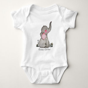 Body L'éléphant mignon de bébé d'aquarelle avec